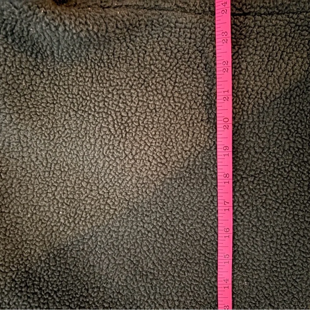 Free People Green Fleece Quarter-Zip Pullover - Picture 3 of 5